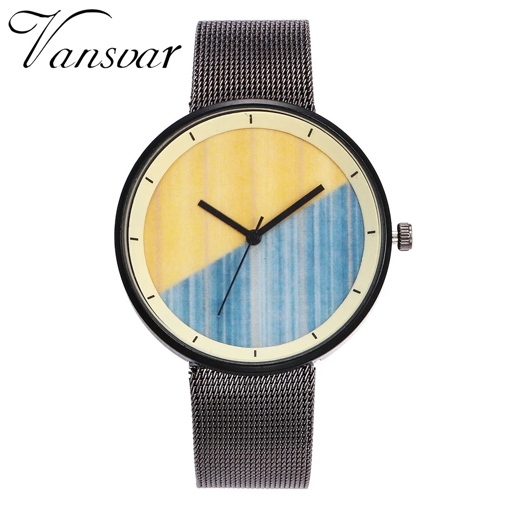 2019 Мужские Женские часы для отдыха хит продаж кварцевые с деревянным узором