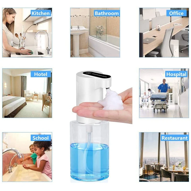 

Automatic Induction Foam Soap Dispenser Touchless Spray Machine Sensor Press Soap Dispenser Soap Dispenser Suitable Home