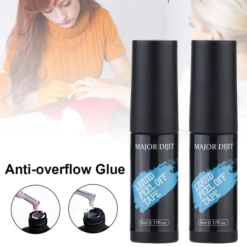 Лак для ногтей Защита краев анти-грязный арт жидкий латексный клей барьер