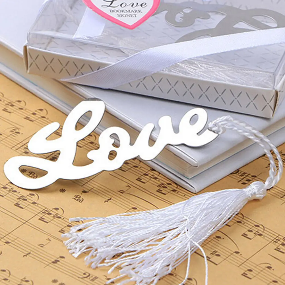 

1 Pc Letter Love Bookmark Metal Book Markers Metal Bookmark For Books Paper Clips Goods for School Office Supplies Accessories