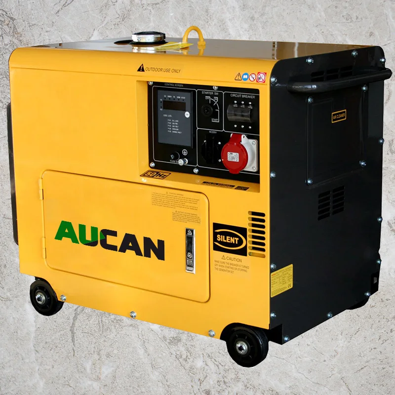 8 кВА Хорошее качество! Высокоэффективный бесшумный портативный дизельный