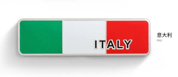 

Metal Italy Flag Car Emblem Badge Motorcycle Decals Sticker Fairing