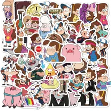 10/30/50pcs  Movie Grotesque Town Sticker School Student Diary Hand Ledger Stationery Mobile Phone Guitar Decoration Kawaii Toys