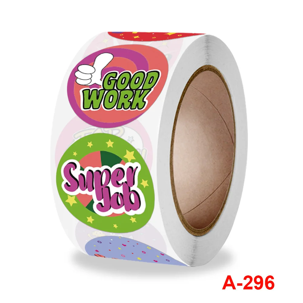 500 шт. наклеек в виде награды для детей 8 рисунков наклейки на класс хорошей работы