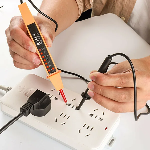 

8 In 1 6-380V Voltage Tester Pen Polarity Current Tester Voltage AC/DC Tool GQ