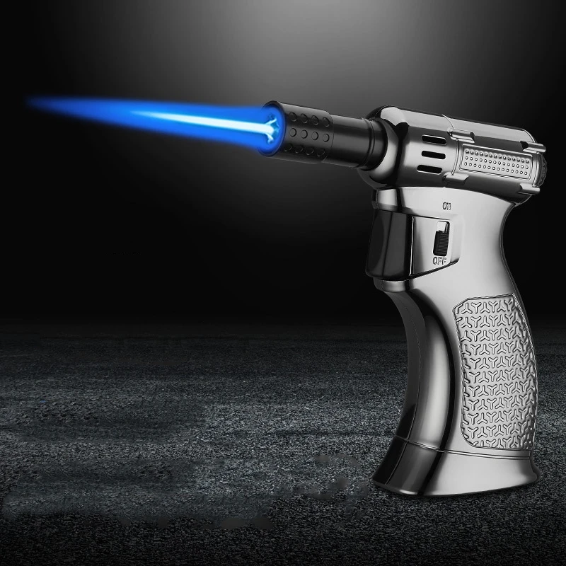 

Torch Turbine Lighter Gas Lighter Windproof Grill Kitchen Cooking Large Capacity Spray Gun Jewelry Metal Welding Gadget Lighter