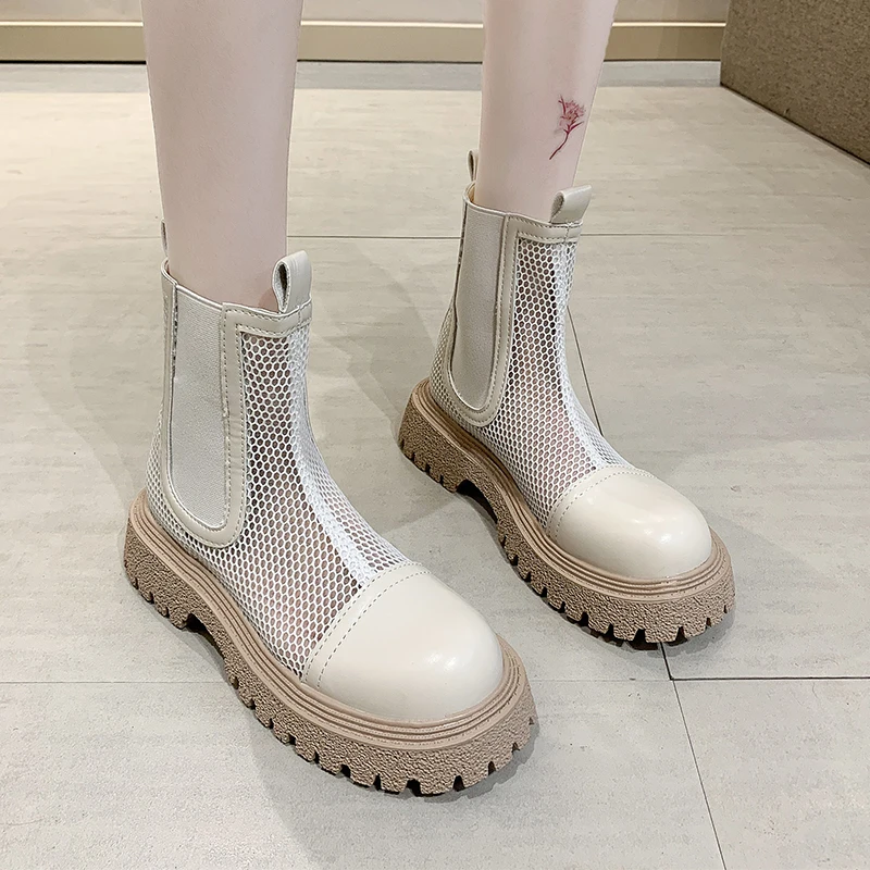 

Winter New Women's Boots Solid Color PU Non-lace Sleeved Square Heel Thick-soled Non-slip Warm Outdoor Comfortable Women's Boots