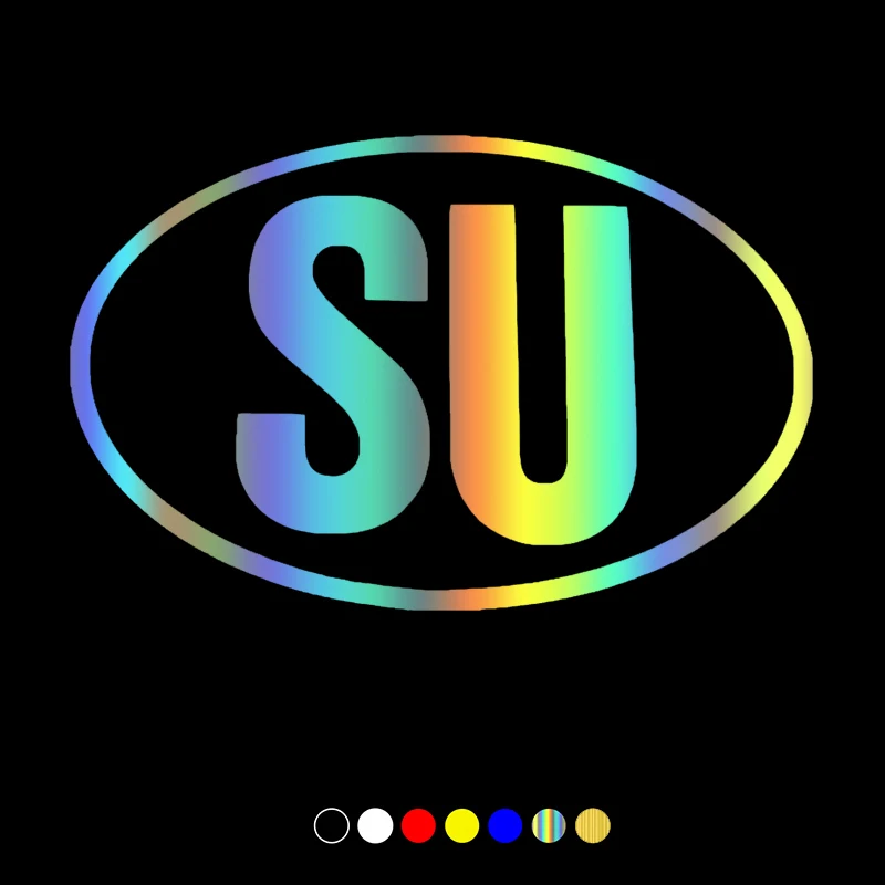 

30797# Various Sizes car sticker SU car decal waterproof stickers on rear bumper window vinyl die cut no background