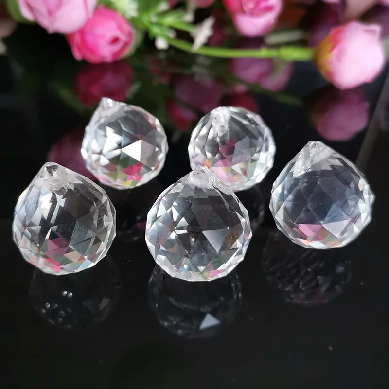 Хрустальная подвеска в виде Ловца солнца с граненым шариком стеклянная шторка из