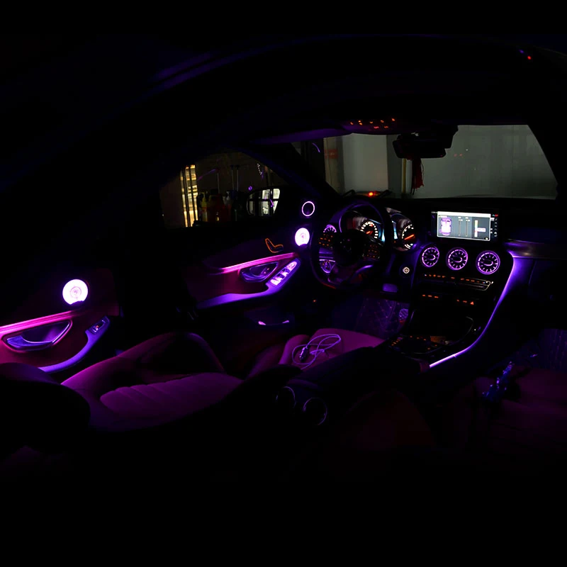 

64 color Ambient light For W205 Mercedes benz C GLC class atmosphere advanced light cover all around the Car lighting upgrade