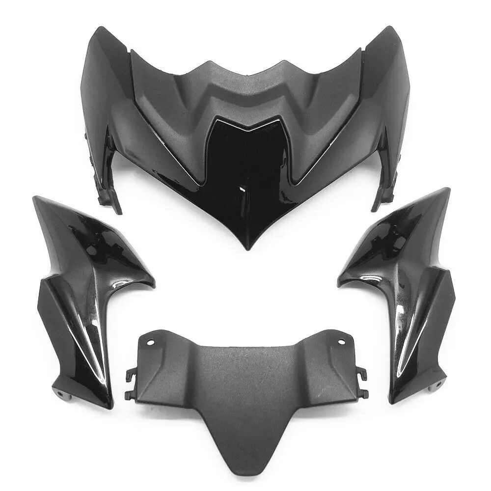 

For KAWASAKI Z 900 Z900 2020 2021 Gloss Black Front Nose Headlight Fairing Set