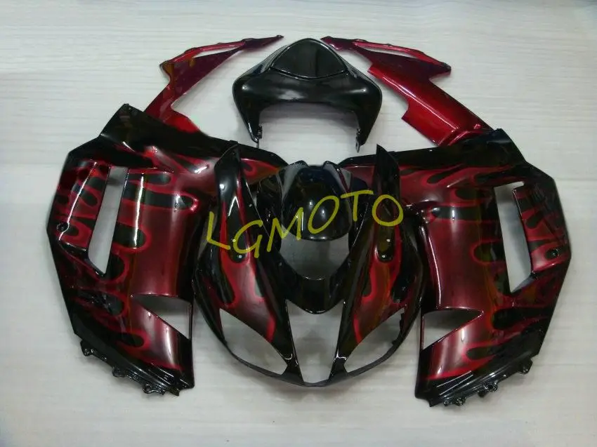 

ABS Body kit+Gifts For wine red black KAWASAKI ZX 6R ZX6R ZX636 2007 2008 ZX-636 ZX6R ZX 636 ZX-6R 07 08 Fairings bodywork