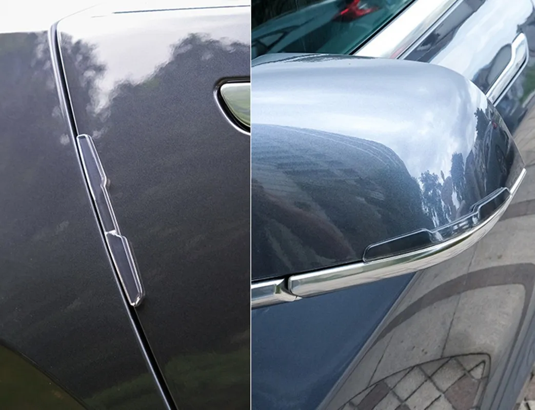 4 шт прозрачные противоскользящая Полоса Автомобильный боковой двери устойчивая
