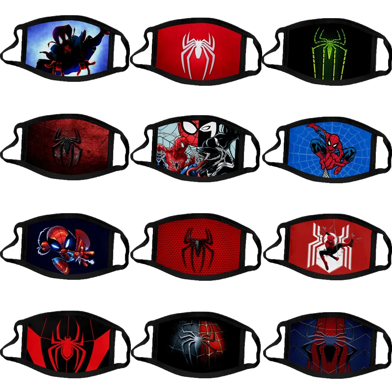 4 шт./компл. Детские маски с супергероями marvel защитные хлопковые изображением