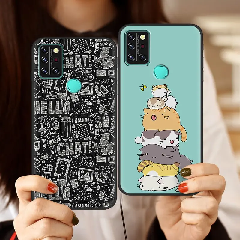 anti knock cute phone case for umidigi a9 proa9 pro 2021a9 max new arrival frosted cartoon full wrap tpu silicone new free global shipping