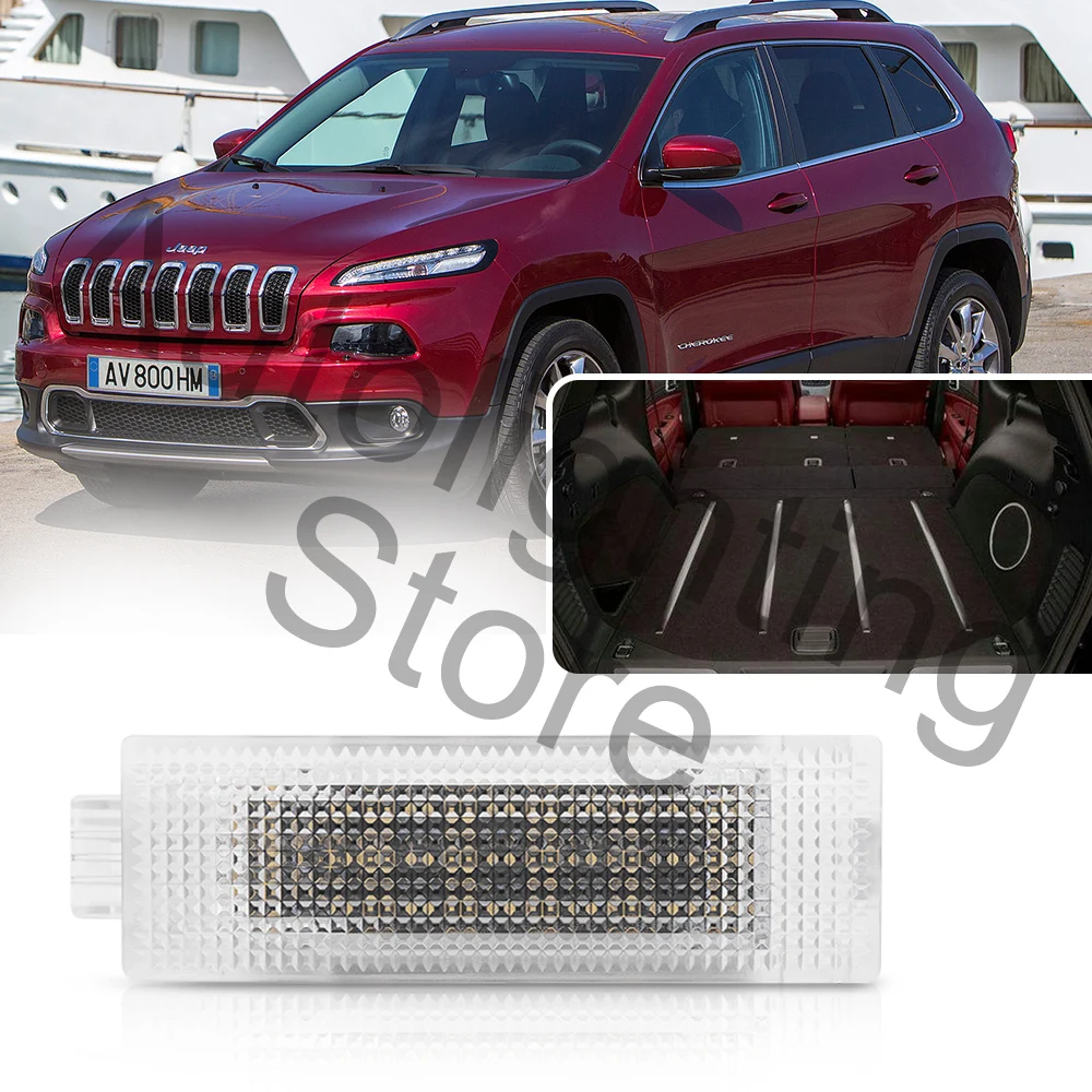 

1Pc LED Compartment Trunk Boot Lamps Glove Box Courtesy Light Luggage Ceiling Lamp For Jeep Cherokee KL 2014 2015 2016 2017-2021