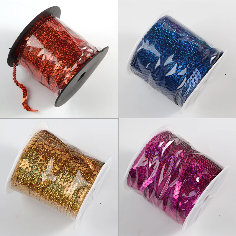 Лазерные блестки для рукоделия 6 мм 100 ярдов | Дом и сад