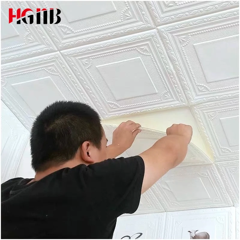 Новый стиль украшение крыши обои 3D стерео кирпичная стена Стикеры s