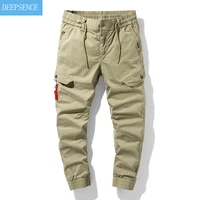 summer thin stretch pants big mens trousers casual pants mens tooling 2021 new elastic band overalls for men