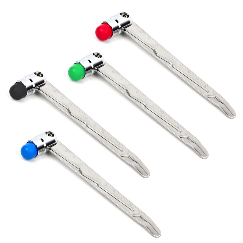 

Stainless Steel Diagnostic Massage Hammer Medical Neurological Reflex Hammer Caliper Multifunction Scale Percussion Buck Hammer