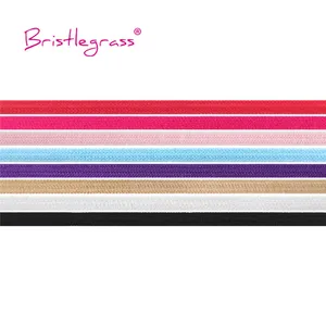 Повязка на голову женская, однотонная эластичная лента из спандекса, атласа, 2, 5 ярдов, 18 дюйма, 3 мм