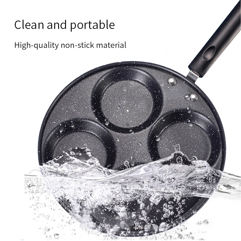 

Four Hole Frying Pan Non-stick Kitchen Pan Pancake Hamburger Egg Steak Ham Pancake Machine Cooking Multi-function Breakfast Tool