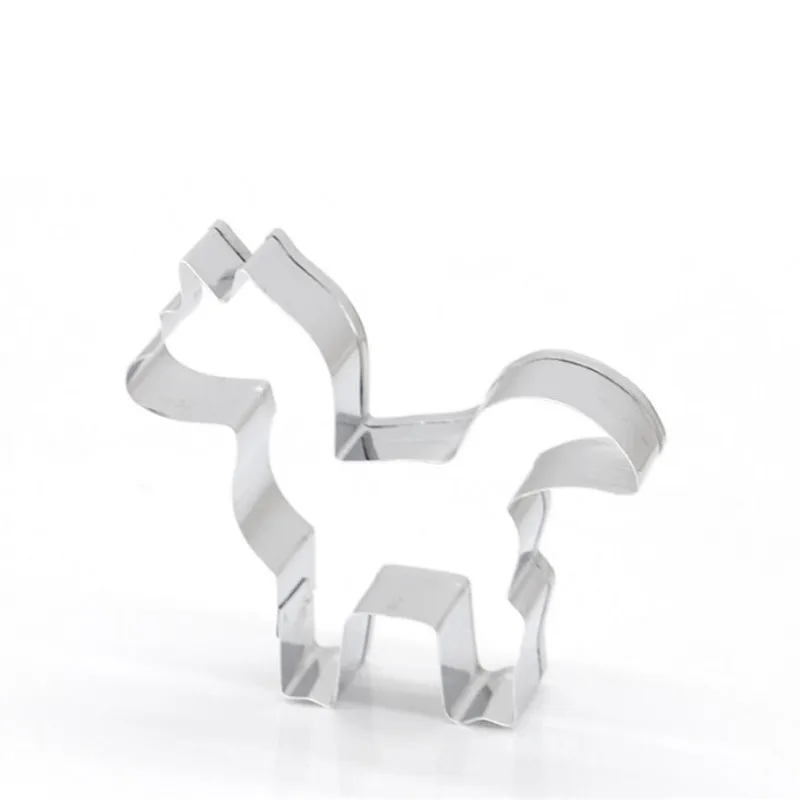 1 шт. штампы из нержавеющей стали в виде единорога животных для печенья помадки