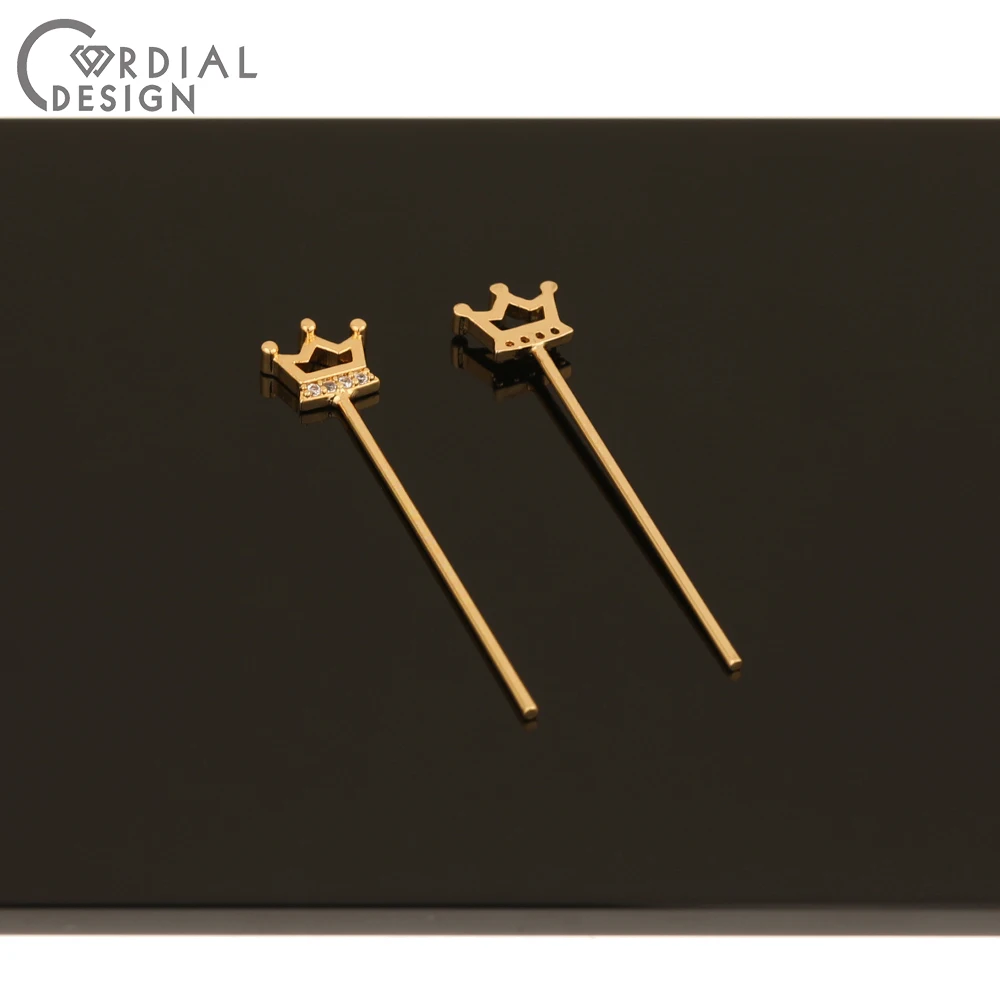 

Cordial Design 50Pcs 8*41MM Jewelry Findings & Components/DIY Pins Connectors/CZ Earrings Making/Hand Made/Jewelry Accessories