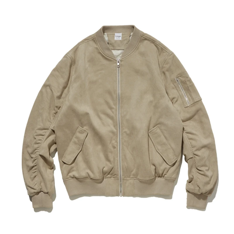 Мужская повседневная куртка из флиса толстая винтажная Свободная оверсайз в