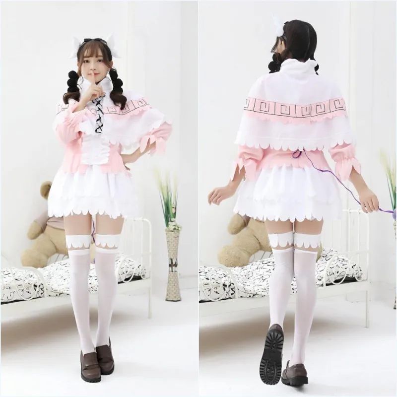 

Anime Miss Kobayashi's Dragon Maid Cosplay Costume Kanna Kamui Dress Wig Cloak Sets Party Clothes Halloween Costumes for Women