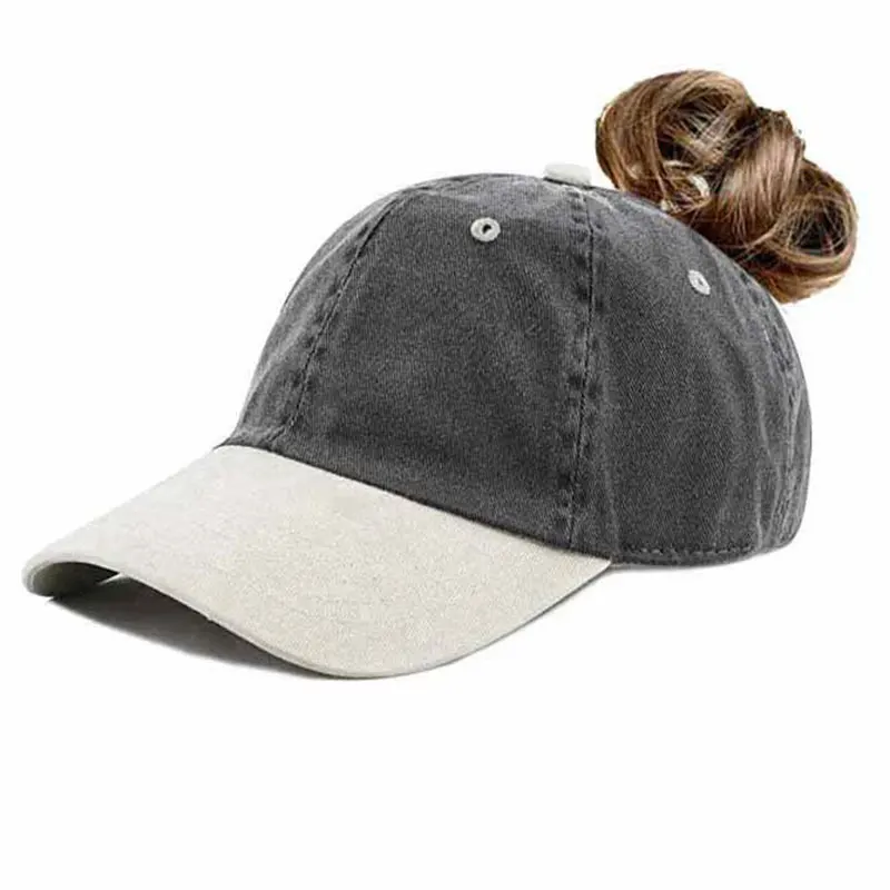 

Candy-colored Hat With Wig Women's Summer UV Protection Sun Hat Women's Street Fashion Baseball Cap