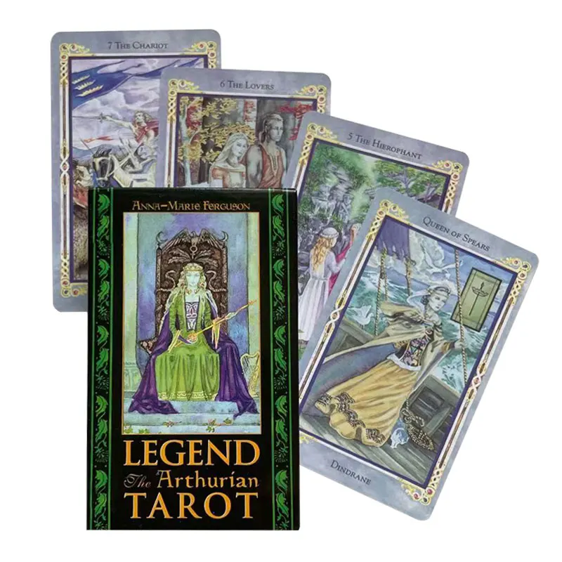 

78PCS Oracle Legend The Arthurian Tarot Cards English Version Fun Deck Divination Fate Board Games PDF Guidance