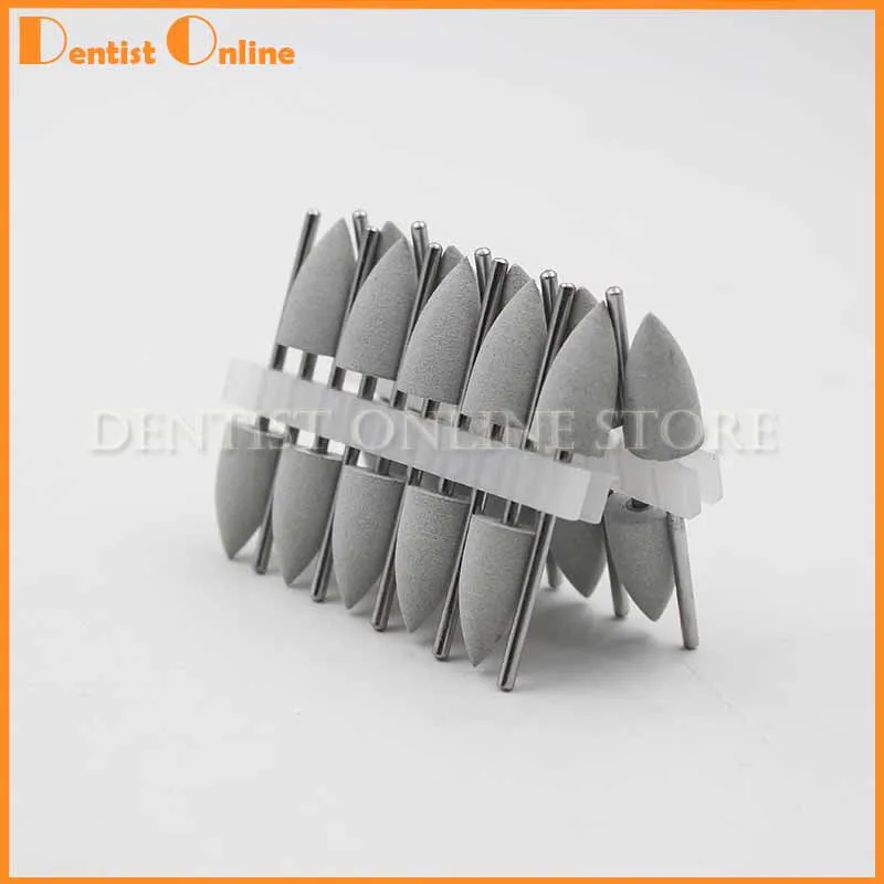 

20pcs Dental Silicone Rubber Resin Base Hidden Denture Polishing Burs Dental Polisher