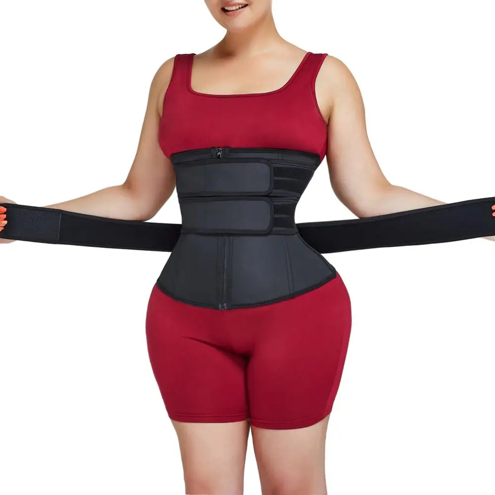 Латексный тренировочный корсет HEXIN съемный 3 пояса моделирующий пояс 7 стальных