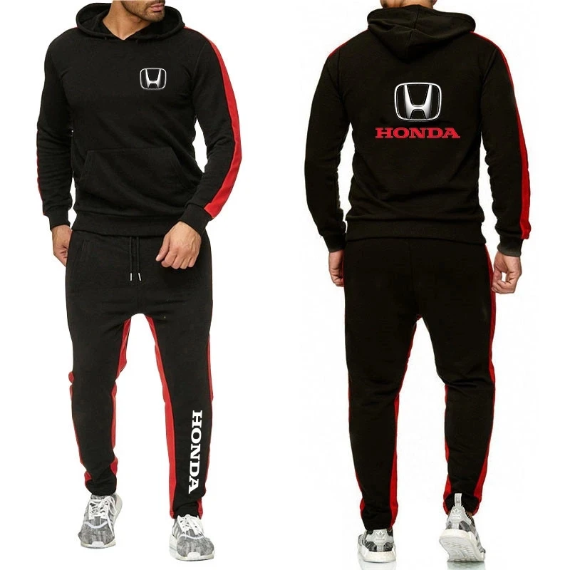 

2021 Mens Honda Car Logo Sweatshirts Hoodie Brand Sweatpants Male Cotton Trousers Casual Customize Pullover Suit clothes