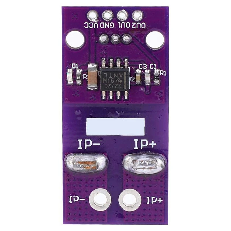 

Linear Current Sensor Module, Analog Signal Output for Arduino Hall Effect Based, 50A AC/DC Current Sensor Compatible