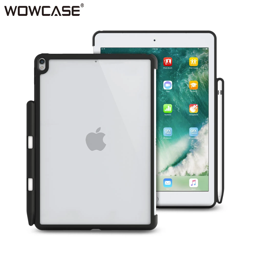 WOW чехол, Прозрачный чехол для iPad 9,7 с карандашом, задняя крышка, для iPad Pro 10,5 Air 3, тонкий легкий Чехол