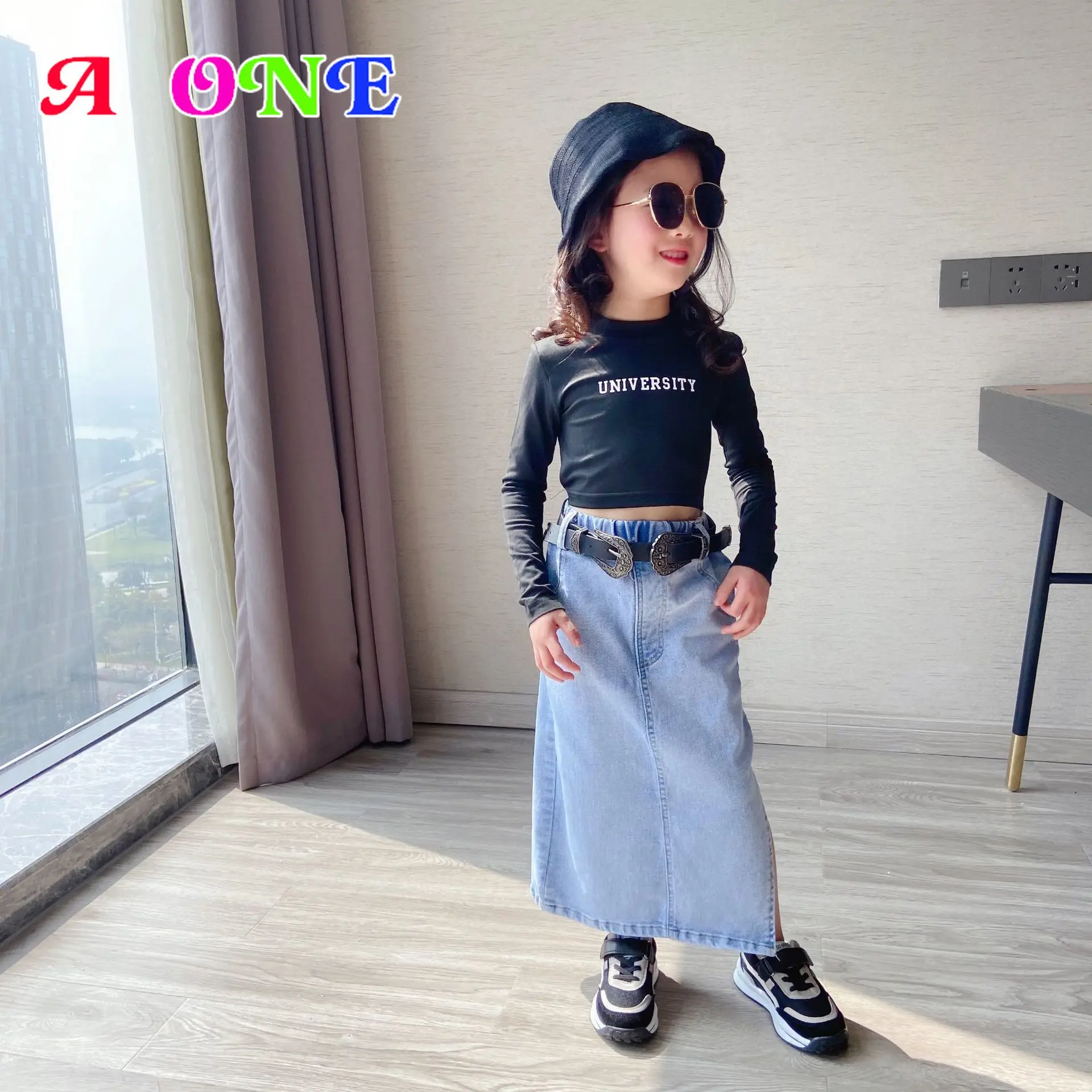 

Spring Autumn Girls Skirts Kids Bottoms Skirt for Girls Children Clothes Fashion Patchwork A-line Chothing 4t-14yrs