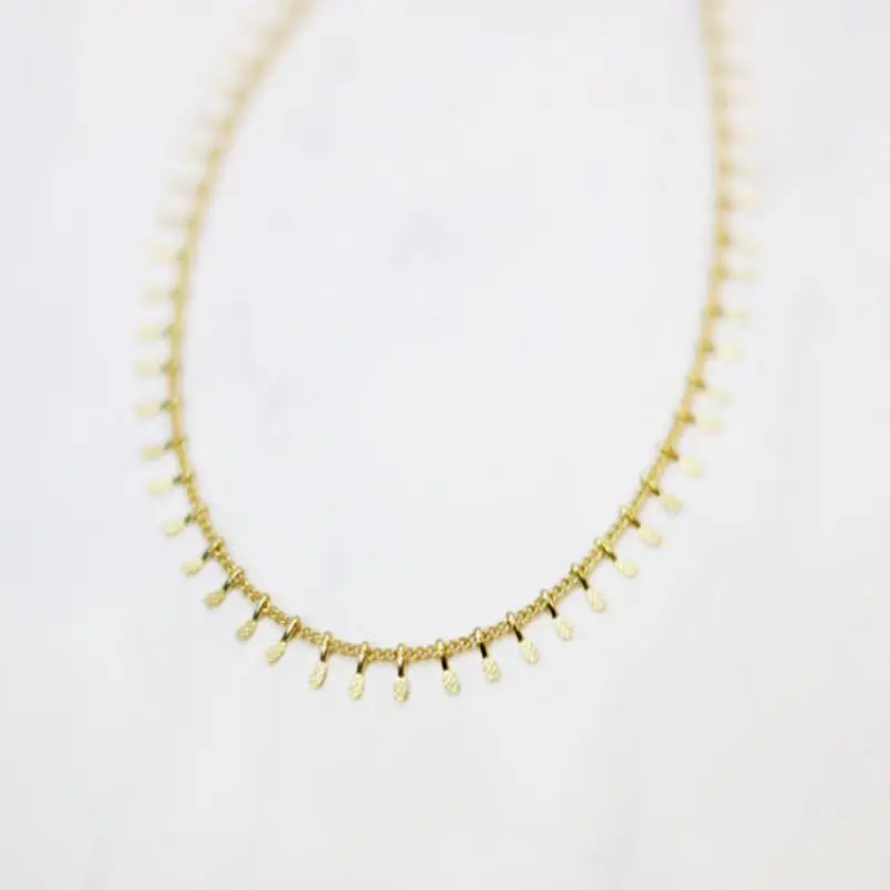 Simple Embossed Pendants Necklaces Female Fashion Jewelry Ladies Choker Necklace Party Gold Silver Color Collier | Украшения и