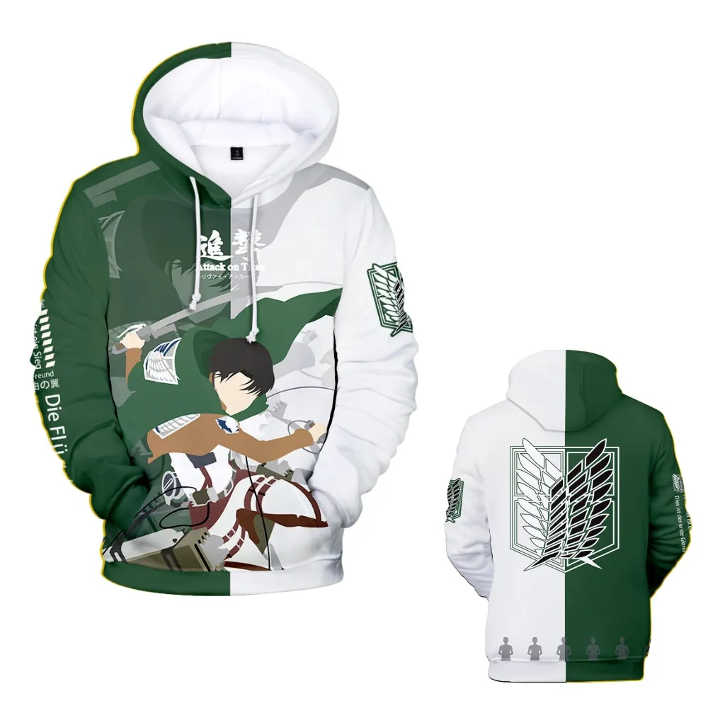 

2021 New Anime Hoodie Attack on Titan 3D Hooded Sweatshirt Men/Women Fashion Casual Autumn Winter Hoodies Clothes