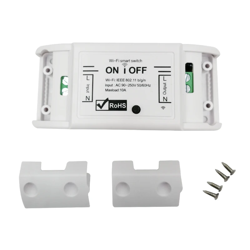 

Tuya Wireless Wifi Switch Remote Control Automation Module DIY Timer Universal Smart Home 10A 220V AC 90-250V with Smart Life