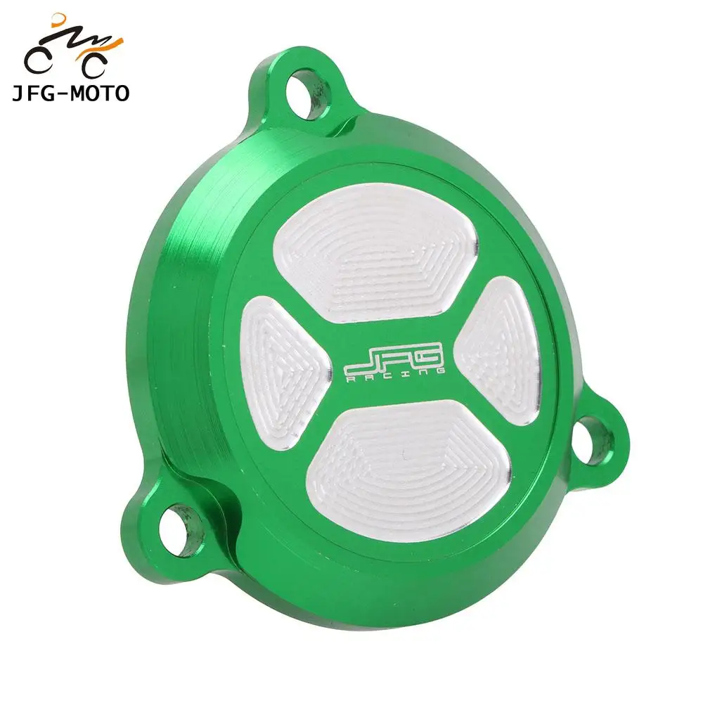 

Motorcycle CNC Oil Filter Cap Cover For KAWASAKI KLX125 D-TRACKER125 2010-2016 KLX150L 2015-2018 KLX150BF 16-17 KLX150S 09-13