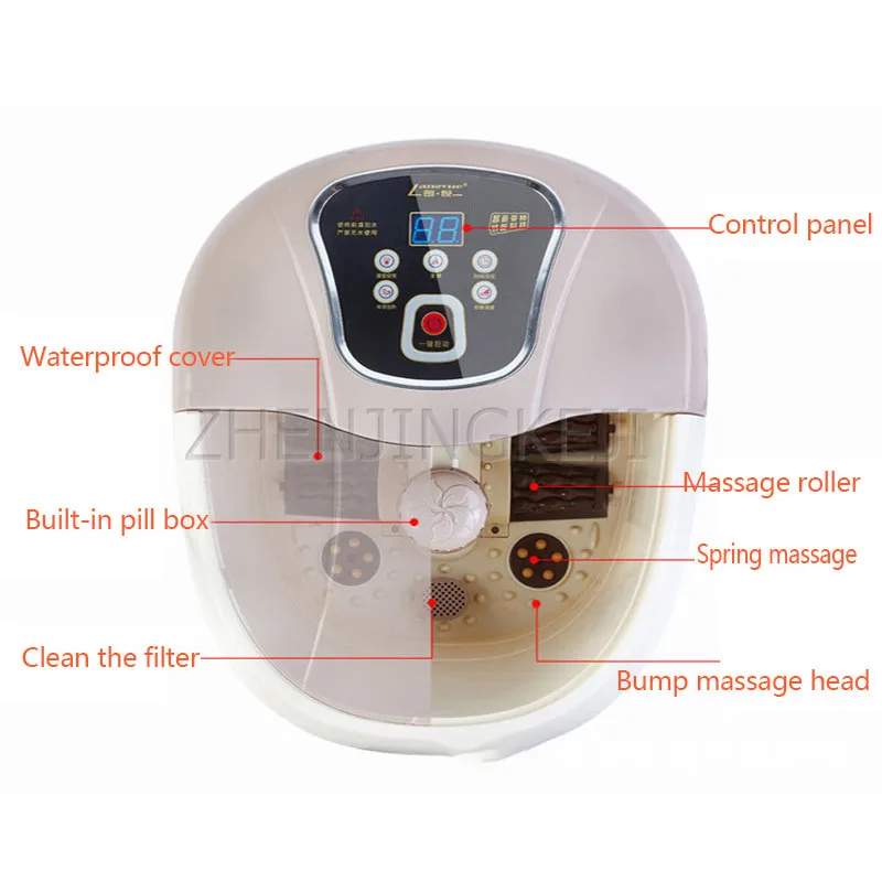 Harga Sepenuhnya Otomatis Pijat Kaki Mandi Rumah Tangga Footboard Air Shock Suhu Konstan Electric Pedikur Mesin Pemanas Barrel