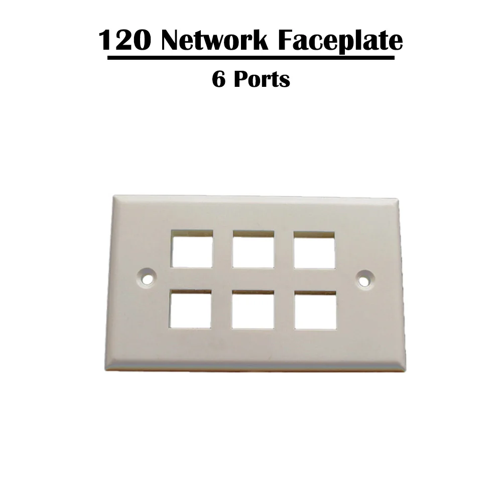 30 шт./лот 1/2/3/4/6 панель с портом 120 типа американского для Keystone Jack патч штепсельная