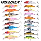 Набор рыболовных приманок в виде гольяна, 18 шт.лот, разные цвета, воблер, кренкбейт, свимбейт, набор искусственных приманок, Спиннеры, снасти для ловли окуня и карпа