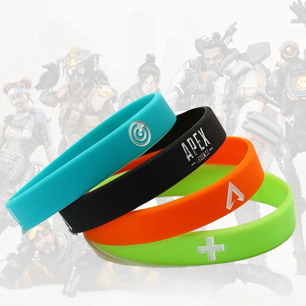 

Game Apex Legends Bracelet Wristlet Bangles Colourful Sport Silicone Wristband Multi Color For Women Men Pendant Accessories