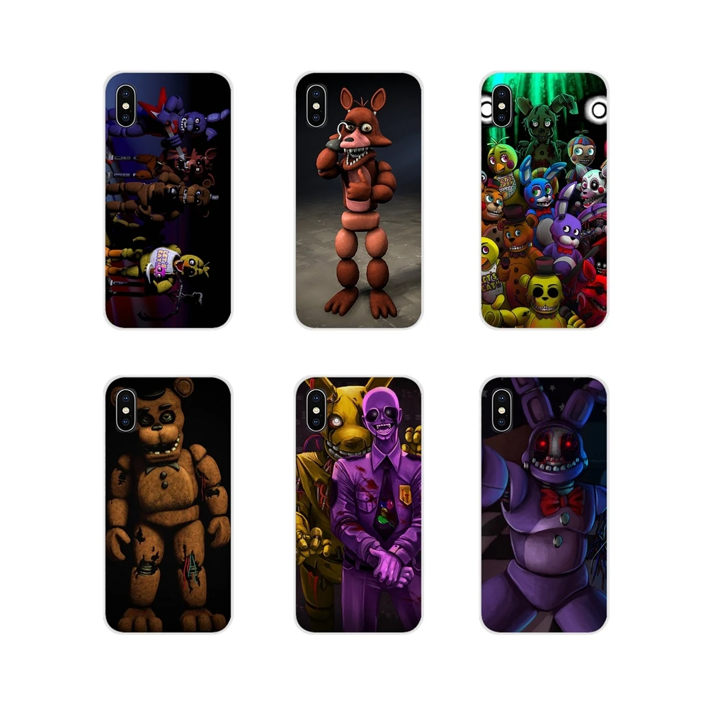 Забавные Чехлы для сотовых телефонов sfm fnaf с рисунком аниматроники чехол Apple iPhone X