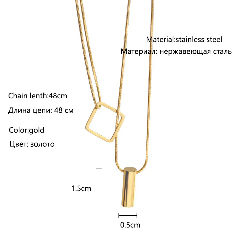 

Bacolod Gold Color Heart Stainless Steel Choker Necklace for Women 2020 Fashion Geometric Party Birthday Jewelry Gifts Necklace