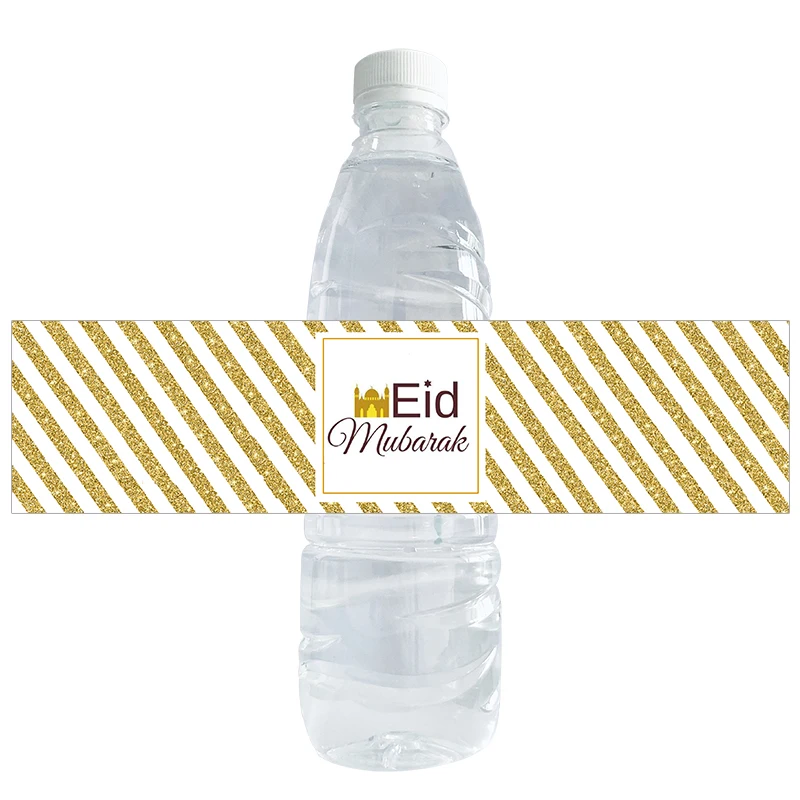 

Eid-Etiquetas de batalla de Mubarak, decoracin de Ramadn, Kareem, botellas de agua, pegatinas, Festival islmico musulmn,