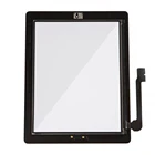 10 шт. Новый Оригинальный сенсорный экран для Apple iPad 234 2-го3-го4-го поколения внешний датчик дигитайзера + кнопка + клей
